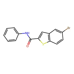 5-bromo-N-phenyl-1-benzothiophene-2-carboxamide structure