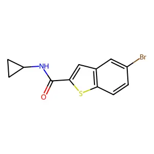 5-Bromo-N-cyclopropylbenzo[b]thiophene-2-carboxamide structure