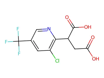 2-[3-Chloro-5-(trifluoromethyl)-2-pyridinyl]succinic acid structure