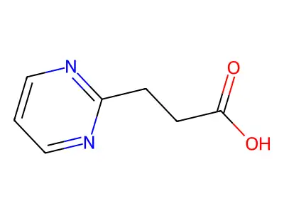 3-(Pyrimidin-2-yl)propanoic acid structure