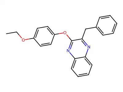 2-Benzyl-3-(4-ethoxyphenoxy)quinoxaline structure