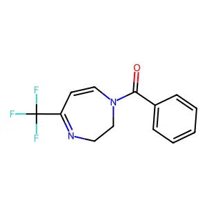 phenyl[5-(trifluoromethyl)-2,3-dihydro-1H-1,4-diazepin-1-yl]methanone structure
