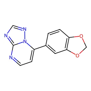 7-(1,3-Benzodioxol-5-yl)[1,2,4]triazolo[1,5-a]pyrimidine structure
