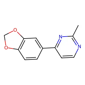 4-(1,3-Benzodioxol-5-yl)-2-methylpyrimidine structure