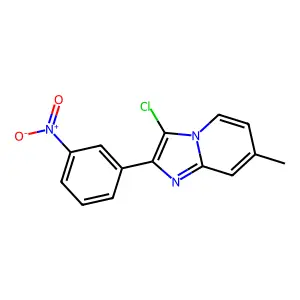 3-Chloro-7-methyl-2-(3-nitrophenyl)imidazo[1,2-a]pyridine structure
