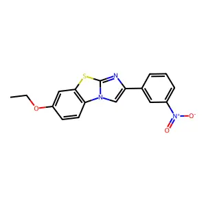 7-Ethoxy-2-(3-nitrophenyl)imidazo[2,1-b][1,3]benzothiazole structure