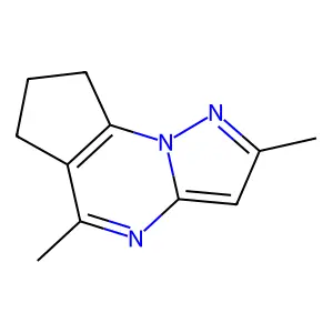 2,5-dimethyl-7,8-dihydro-6H-cyclopenta[e]pyrazolo[1,5-a]pyrimidine structure