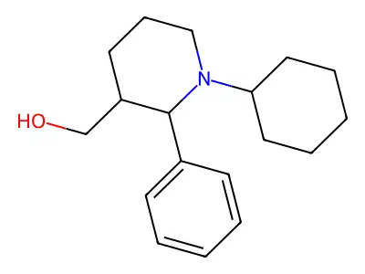 (1-Cyclohexyl-2-phenylpiperidin-3-yl)methanol structure