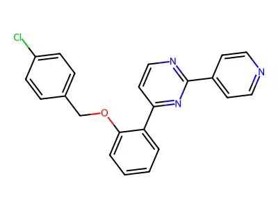 4-{2-[(4-Chlorobenzyl)oxy]phenyl}-2-(4-pyridinyl)pyrimidine structure