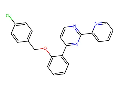 4-{2-[(4-Chlorobenzyl)oxy]phenyl}-2-(2-pyridinyl)pyrimidine structure