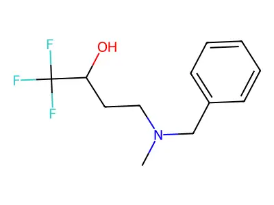 4-[Benzyl(methyl)amino]-1,1,1-trifluorobutan-2-ol structure