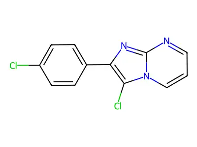 3-Chloro-2-(4-chlorophenyl)imidazo[1,2-a]pyrimidine structure