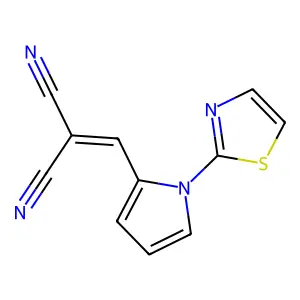 2-([1-(1,3-Thiazol-2-yl)-1H-pyrrol-2-yl]methylene)malononitrile structure