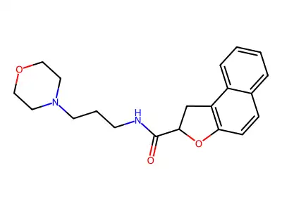 N-(3-morpholinopropyl)-1,2-dihydronaphtho[2,1-b]furan-2-carboxamide structure