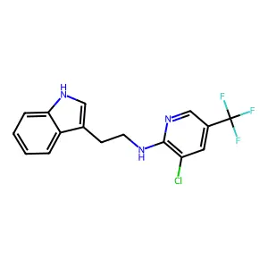 3-chloro-N-[2-(1H-indol-3-yl)ethyl]-5-(trifluoromethyl)-2-pyridinamine structure