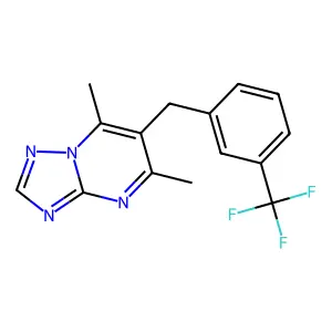 5,7-Dimethyl-6-[3-(trifluoromethyl)benzyl][1,2,4]triazolo[1,5-a]pyrimidine structure