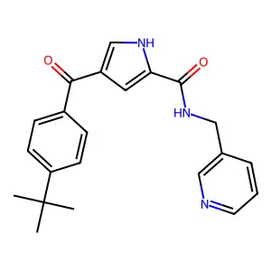 4-[4-(tert-butyl)benzoyl]-N-(3-pyridinylmethyl)-1H-pyrrole-2-carboxamide structure