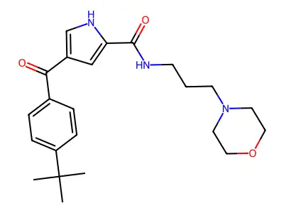 4-[4-(tert-butyl)benzoyl]-N-(3-morpholinopropyl)-1H-pyrrole-2-carboxamide structure