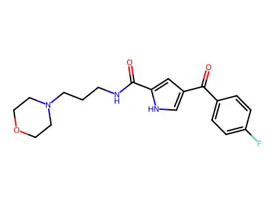4-(4-fluorobenzoyl)-N-(3-morpholinopropyl)-1H-pyrrole-2-carboxamide structure