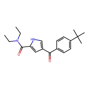 4-(4-tert-butylbenzoyl)-N,N-diethyl-1H-pyrrole-2-carboxamide structure