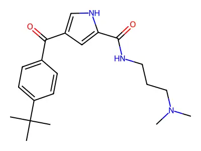 4-(4-tert-butylbenzoyl)-N-[3-(dimethylamino)propyl]-1H-pyrrole-2-carboxamide structure