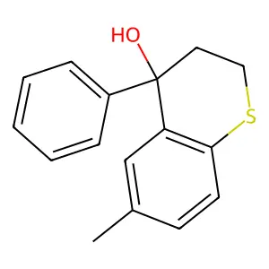 6-Methyl-4-phenyl-4-thiochromanol structure