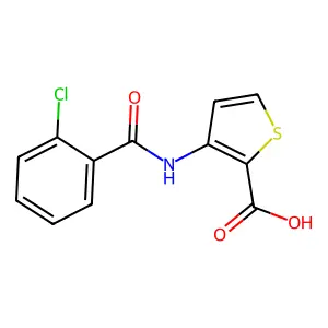 3-(2-Chlorobenzamido)thiophene-2-carboxylic acid structure