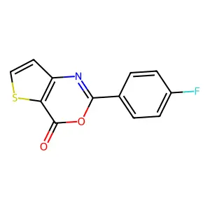 2-(4-fluorophenyl)-4H-thieno[3,2-d][1,3]oxazin-4-one structure