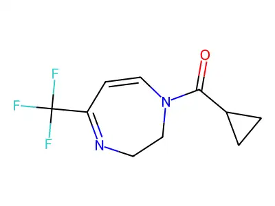 cyclopropyl[5-(trifluoromethyl)-2,3-dihydro-1H-1,4-diazepin-1-yl]methanone structure