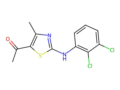 1-[2-(2,3-Dichloroanilino)-4-methyl-1,3-thiazol-5-yl]-1-ethanone structure