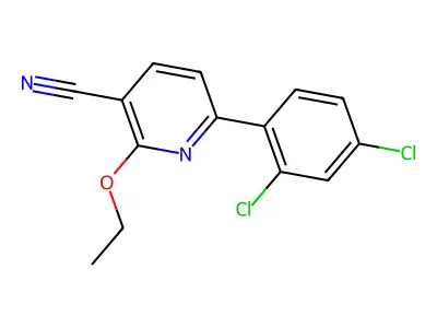 6-(2,4-Dichlorophenyl)-2-ethoxypyridine-3-carbonitrile structure