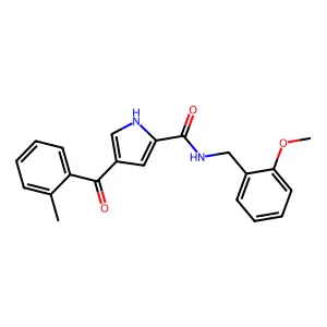 N-[(2-methoxyphenyl)methyl]-4-(2-methylbenzoyl)-1H-pyrrole-2-carboxamide structure