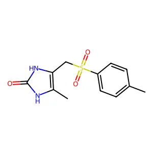 4-methyl-5-{[(4-methylphenyl)sulfonyl]methyl}-1,3-dihydro-2H-imidazol-2-one structure