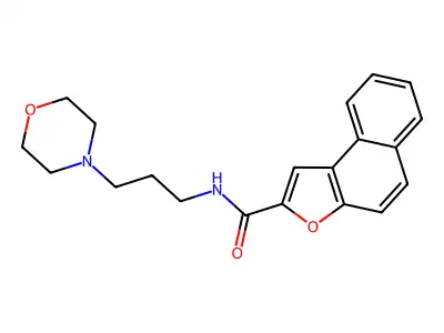 N-[3-(morpholin-4-yl)propyl]naphtho[2,1-b]furan-2-carboxamide structure