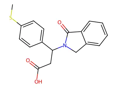 3-(4-methylsulfanylphenyl)-3-(3-oxo-1H-isoindol-2-yl)propanoic Acid structure
