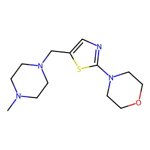 4-{5-[(4-Methylpiperazino)methyl]-1,3-thiazol-2-yl}morpholine structure