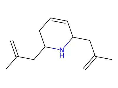 2,6-Bis-(2-methyl-allyl)-1,2,3,6-tetrahydro-pyridine structure