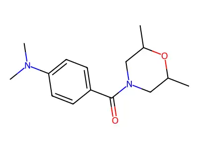 [4-(Dimethylamino)phenyl](2,6-dimethyl-4-morpholinyl)methanone structure