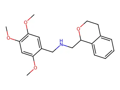 1-(3,4-dihydro-1H-isochromen-1-yl)-N-[(2,4,5-trimethoxyphenyl)methyl]methanamine structure