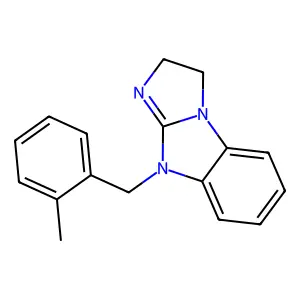 9-(2-methylbenzyl)-2,9-dihydro-3H-imidazo[1,2-a]benzimidazole structure