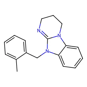 10-[(2-methylphenyl)methyl]-3,4-dihydro-2H-pyrimido[1,2-a]benzimidazole structure