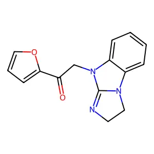 2-(1,2-Dihydroimidazo[1,2-a]benzimidazol-4-yl)-1-(furan-2-yl)ethanone structure