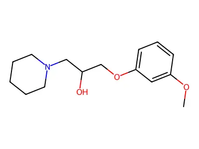 1-(3-Methoxyphenoxy)-3-(piperidin-1-yl)propan-2-ol structure