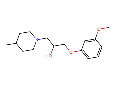 1-(3-Methoxyphenoxy)-3-(4-methylpiperidin-1-yl)propan-2-ol structure
