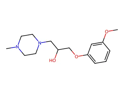 1-(3-Methoxyphenoxy)-3-(4-methylpiperazin-1-yl)propan-2-ol structure