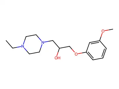 1-(4-Ethylpiperazin-1-yl)-3-(3-methoxyphenoxy)propan-2-ol structure