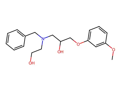 1-[Benzyl(2-hydroxyethyl)amino]-3-(3-methoxyphenoxy)propan-2-ol structure