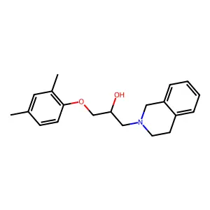 1-(3,4-Dihydro-1H-isoquinolin-2-yl)-3-(2,4-dimethyl-phenoxy)-propan-2-ol structure