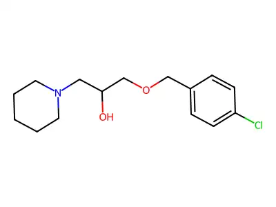 1-[(4-Chlorophenyl)methoxy]-3-(piperidin-1-YL)propan-2-OL structure