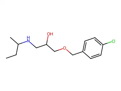 (Butan-2-yl)({3-[(4-chlorophenyl)methoxy]-2-hydroxypropyl})amine structure